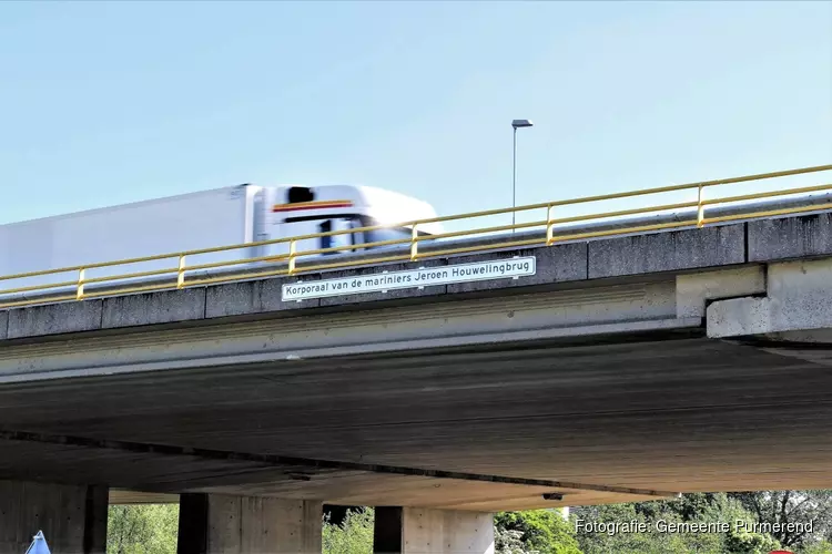 Purmerends viaduct vernoemd naar gesneuvelde marinier Jeroen Houweling