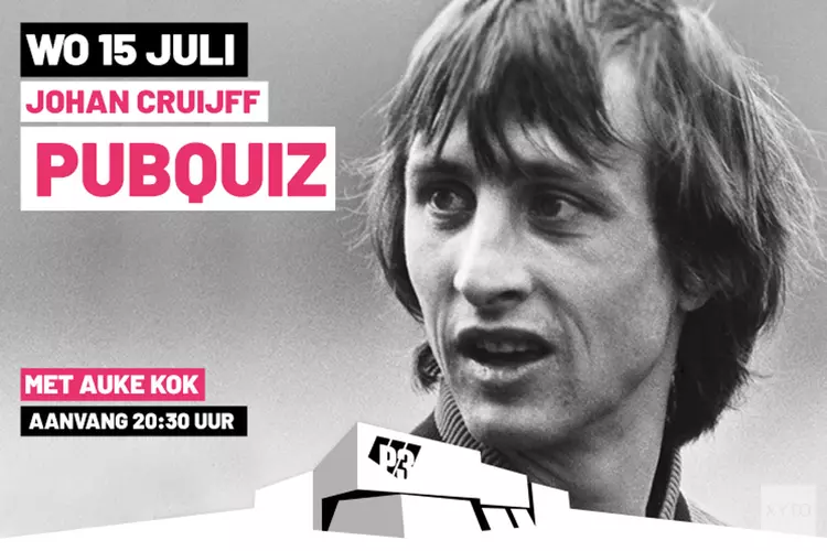 P3 organiseert Johan Cruijff Pubquiz op 15 juli