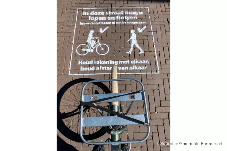 Fietsers te gast in de Koestraat en Kalversteeg