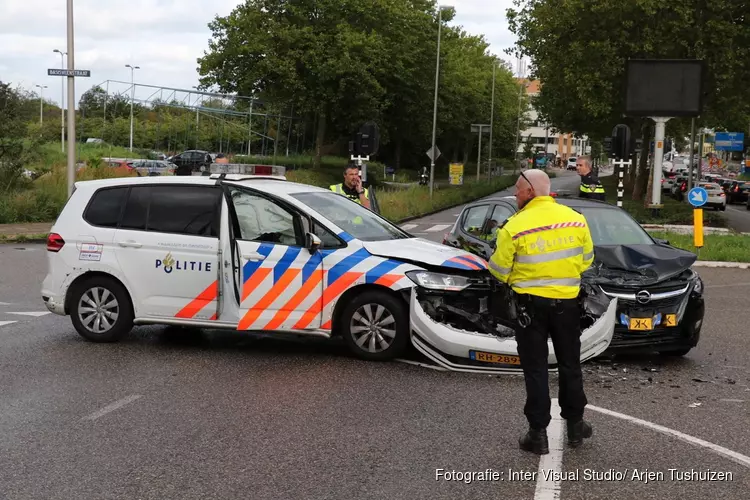 Politie voertuig betrokken bij ongeval Purmerend