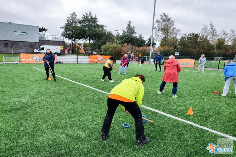 Spurd Ondanks het regenachtig weer was de eerste GoldenSports in Weidevenne gisteren een succes