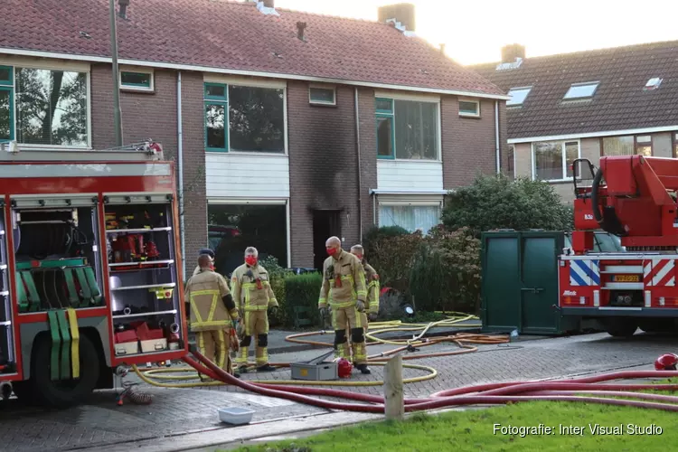 Forse inzet hulpdiensten bij slaapkamerbrand Purmerend