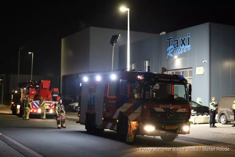 Brandje bij taxibedrijf in Purmerend