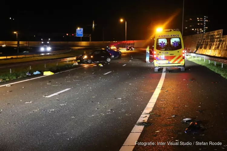 Ongeval op A7, twee gewonden