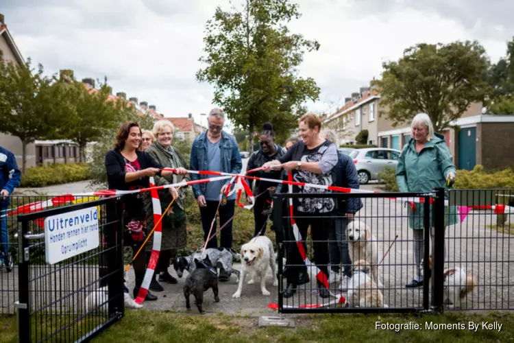 Opening uitrenveld Johan Wagenaarstraat op dierendag