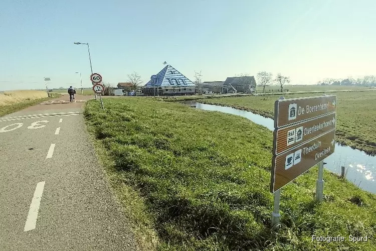 Spurd Doortrappen fietsfotoroute door polderlandschap