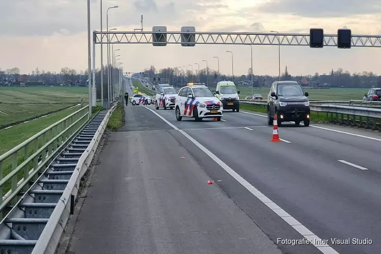 Politie zoekt getuigen verkeersongeval A7 Oudendijk