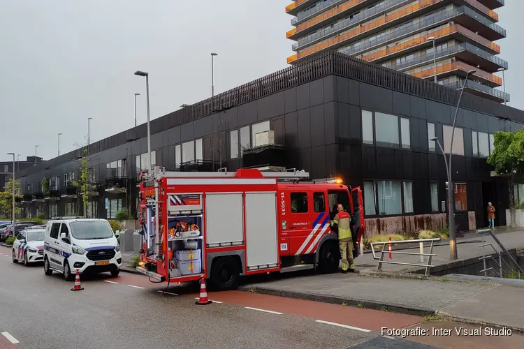 Brand in overdekte fietsenstalling