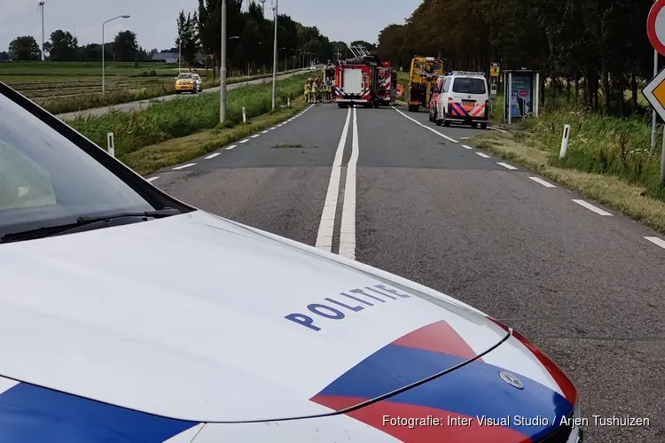 Zwaargewonde bij ernstig ongeval op N247, weg afgesloten