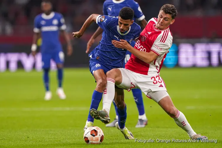 Ajax en Olympique Marseille gelijk in doelpuntrijk duel