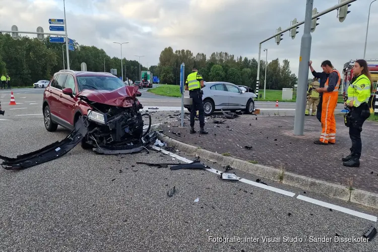 Veel schade bij ongeval op de N244 in Zuidoostbeemster