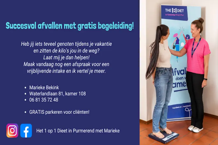 Afvallen én op gewicht blijven met gratis begeleiding!