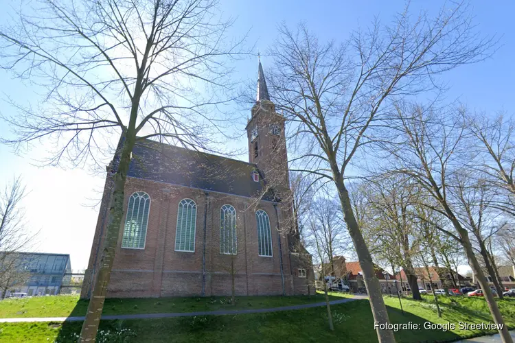 Kerktoren Keyserkerk in de steigers