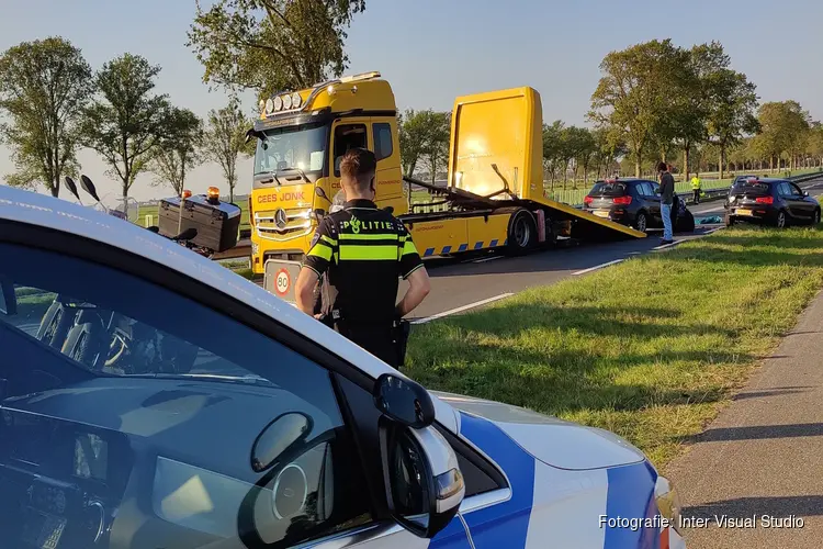 Drie voertuigen betrokken bij ongeluk Jaagweg