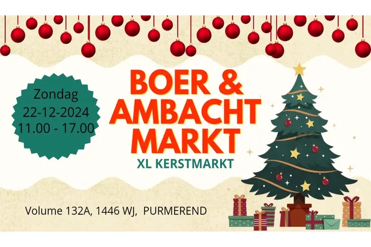 Boer & Ambacht Markt in Purmerend op 22 december 2024